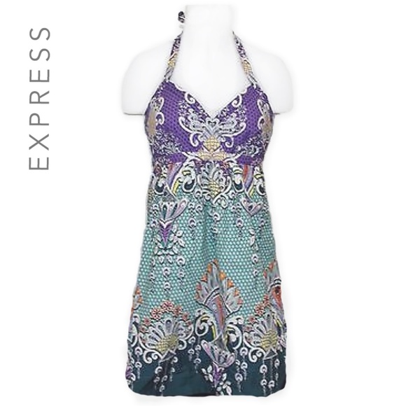 Express Dresses & Skirts - Express Halter top cotton sundress, sz6